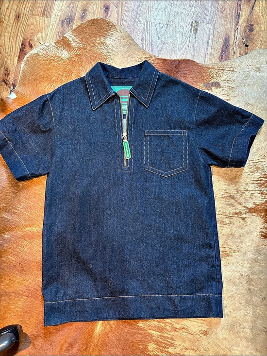 Marc Jacobs Dresses & Skirts - Marc Jacobs Denim Half-Zip mini dress